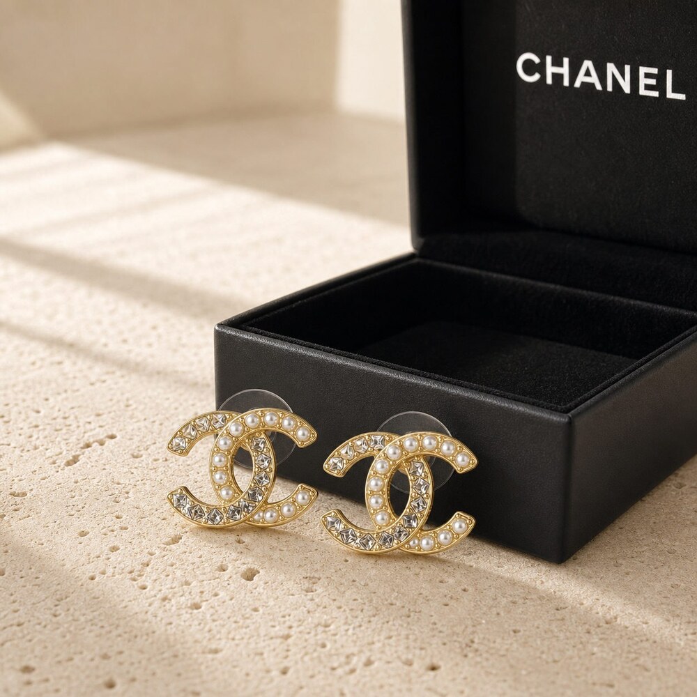 CHANEL Classic Parisian Earrings Style 2 | New with Box - Picture 4 of 9